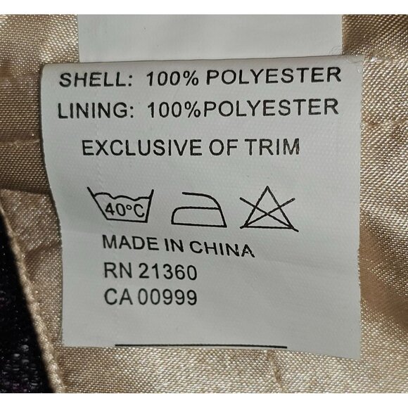 MGNY Women Black Long Sleeve Lace & Beaded Gown Formal Evening Dress Sz 10 2580 - Picture 15 of 16